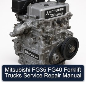 Mitsubishi FG35 FG40 Forklift Trucks Service Repair Manual