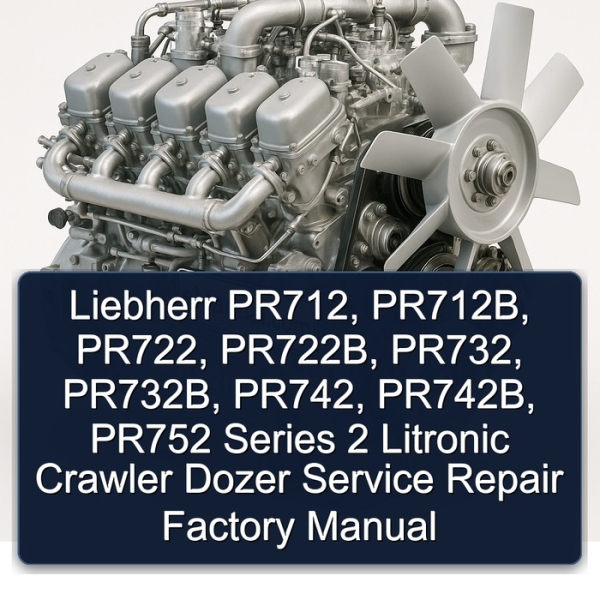 Liebherr PR712 PR712B PR722 PR722B PR732 PR732B PR742 PR742B PR752 Series 2 Litronic Crawler Dozer Service Repair Factory Manual