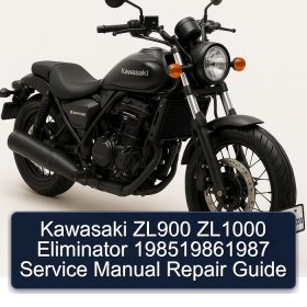 Kawasaki ZL900 ZL1000 Eliminator 198519861987 Service Manual Repair Guide
