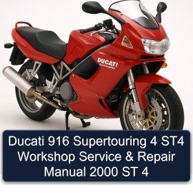 Ducati 916 Supertouring 4 ST4 Workshop Service & Repair Manual 2000 ST 4