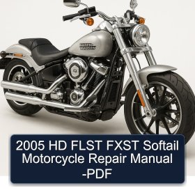 2005 HD FLST FXST Softail Motorcycle Repair Manual -PDF