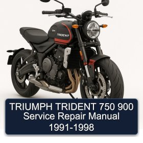 TRIUMPH TRIDENT 750 900 Service Repair Manual 1991-1998