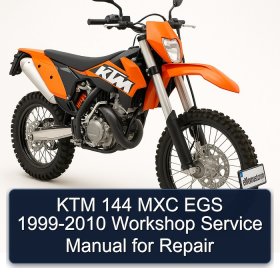 KTM 144 MXC EGS 1999-2010 Workshop Service Manual for Repair