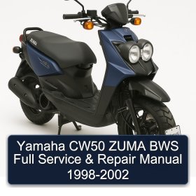 Yamaha CW50 ZUMA BWS Full Service & Repair Manual 1998-2002