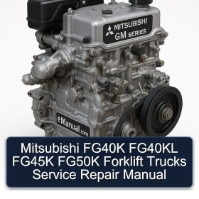 Mitsubishi FG40K FG40KL FG45K FG50K Forklift Trucks Service Repair Manual