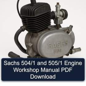 Sachs 504/1 and 505/1 Engine Workshop Manual PDF Download