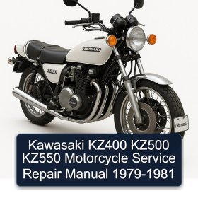 Kawasaki KZ400 KZ500 KZ550 Motorcycle Service Repair Manual 1979-1981