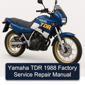 Yamaha TDR 1988 Factory Service Repair Manual