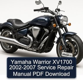 Yamaha Warrior XV1700 2002-2007 Manual de servicio y reparación PDF Download