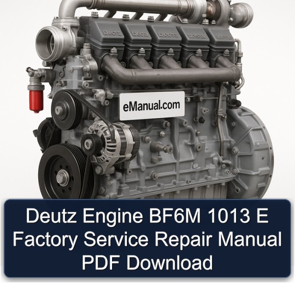 Deutz Engine BF6M 1013 E Factory Service Repair Manual PDF Download