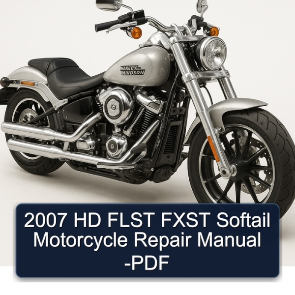 2007 HD FLST FXST Softail Motorcycle Repair Manual -PDF