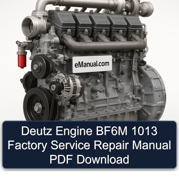 Deutz Engine BF6M 1013 Factory Service Repair Manual PDF Download
