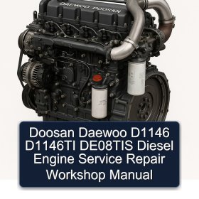 Doosan Daewoo D1146 D1146TI DE08TIS Diesel Engine Service Repair Workshop Manual