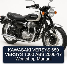 KAWASAKI VERSYS 650 VERSYS 1000 ABS 2006-17 Workshop Manual