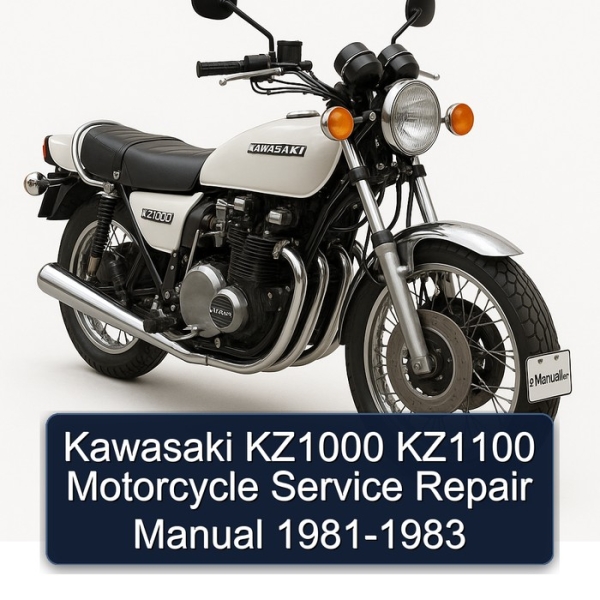 Kawasaki KZ1000 KZ1100 Motorcycle Service Repair Manual 1981-1983