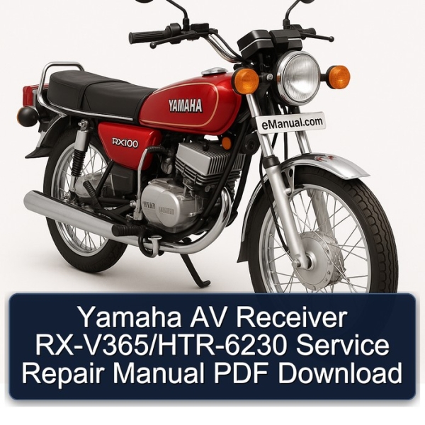 Yamaha AV Receiver RX-V365/HTR-6230 Service Repair Manual PDF Download