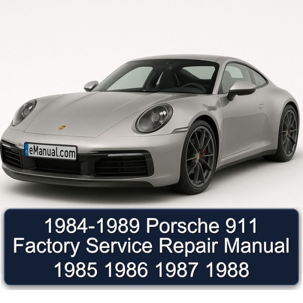 1984-1989 Porsche 911 Factory Service Repair Manual 1985 1986 1987 1988