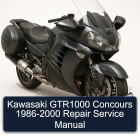 Kawasaki GTR1000 Concours 1986-2000 Repair Service Manual