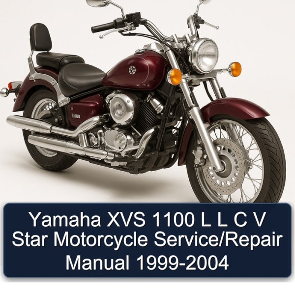 Yamaha XVS 1100 L L C V Star Motorcycle Service/Repair Manual 1999-2004