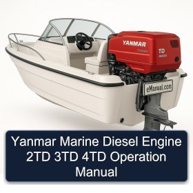 Yanmar Marine Diesel Engine 2TD 3TD 4TD Operation Manual