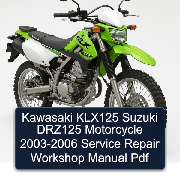 Kawasaki KLX125 Suzuki DRZ125 Motorcycle 2003-2006 Service Repair Workshop Manual Pdf