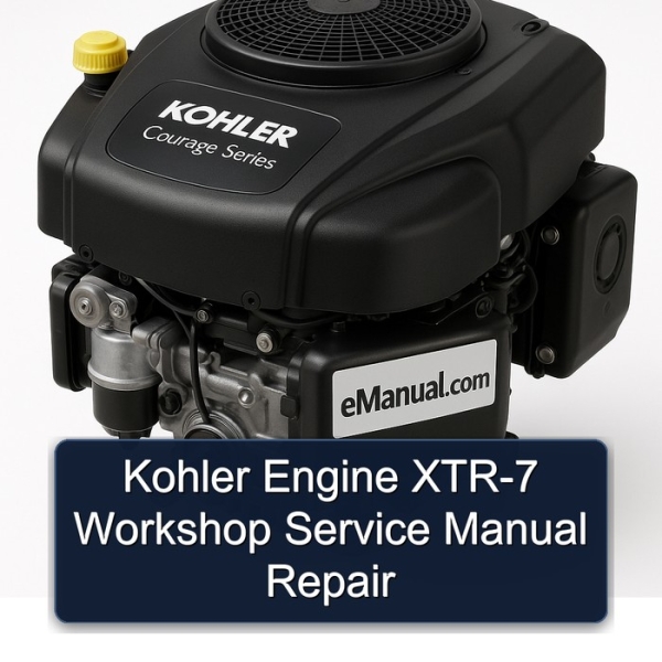Kohler Engine XTR-7 Workshop Service Manual Repair