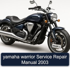 yamaha warrior Service Repair Manual 2003
