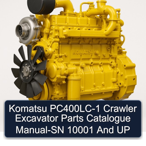Komatsu PC400LC-1 Crawler Excavator Parts Catalogue Manual-SN 10001 And UP