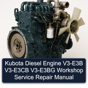 Kubota Diesel Engine V3-E3B V3-E3CB V3-E3BG Workshop Service Repair Manual