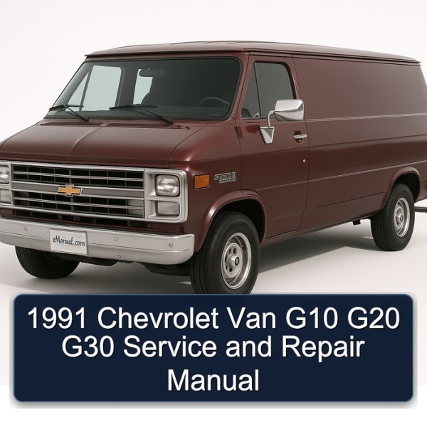 1991 Chevrolet Van G10 G20 G30 Manual de servicio y reparación