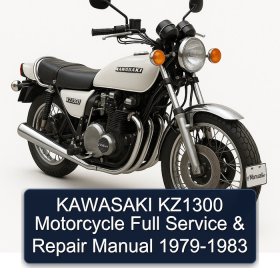 KAWASAKI KZ1300 Motorcycle Full Service & Repair Manual 1979-1983