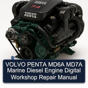 VOLVO PENTA MD6A MD7A Marine Diesel Engine Digital Workshop Repair Manual