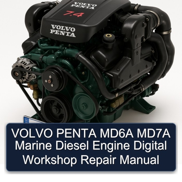 VOLVO PENTA MD6A MD7A Marine Diesel Engine Digital Workshop Repair Manual