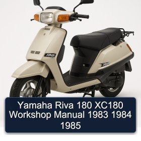Yamaha Riva 180 XC180 Workshop Manual 1983 1984 1985