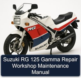 Suzuki RG 125 Gamma Repair Workshop Maintenance Manual