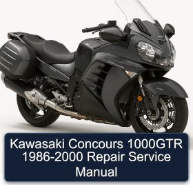Kawasaki Concours 1000GTR 1986-2000 Repair Service Manual