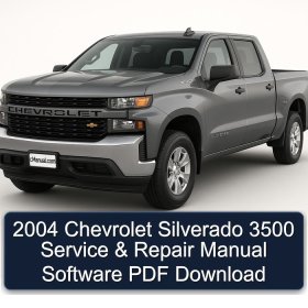 2004 Chevrolet Silverado 3500 Service & Repair Manual Software PDF Download