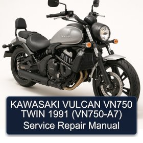 KAWASAKI VULCAN VN750 TWIN 1991 (VN750-A7) Service Repair Manual