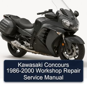 Kawasaki Concours 1986-2000 Workshop Repair Service Manual