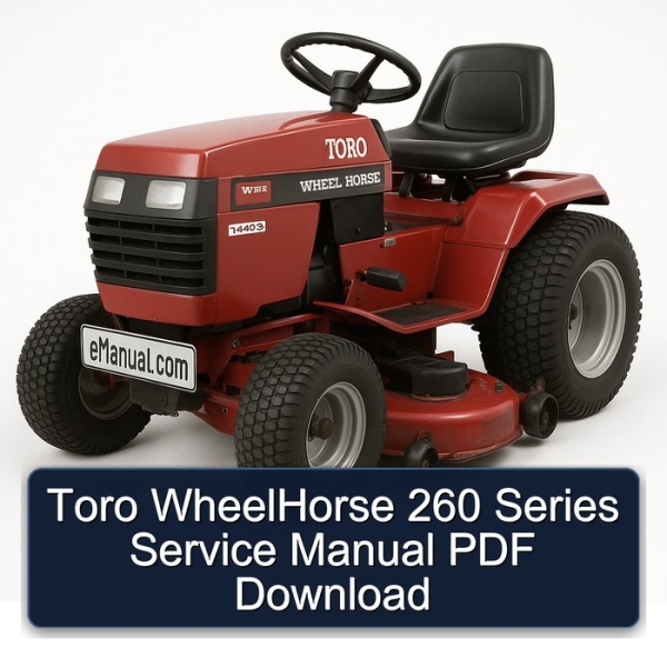 Toro WheelHorse 260 Series Service Manual PDF Download