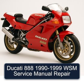 Ducati 888 1990-1999 WSM Service Manual Repair