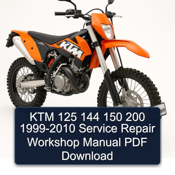 KTM 125 144 150 200 1999-2010 Service Repair Workshop Manual PDF Download