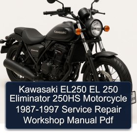 Kawasaki EL250 EL 250 Eliminator 250HS Motorcycle 1987-1997 Service Repair Workshop Manual Pdf