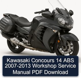 Kawasaki Concours 14 ABS 2007-2013 Workshop Service Manual PDF Download