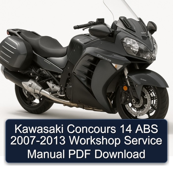Kawasaki Concours 14 ABS 2007-2013 Workshop Service Manual PDF Download