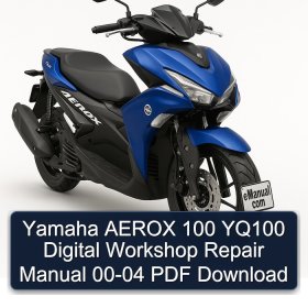 Yamaha AEROX 100 YQ100 Digital Workshop Repair Manual 00-04 PDF Download