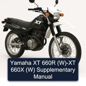 Yamaha XT 660R (W)-XT 660X (W) Supplementary Manual