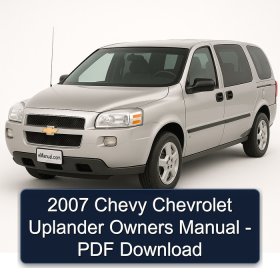 2007 Chevy Chevrolet Uplander Owners Manual - PDF Download
