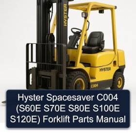 Hyster Spacesaver C004 (S60E S70E S80E S100E S120E) Forklift Parts Manual