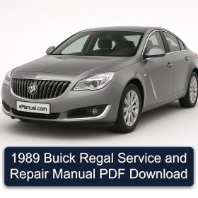 1989 Buick Regal Service and Repair Manual PDF Download